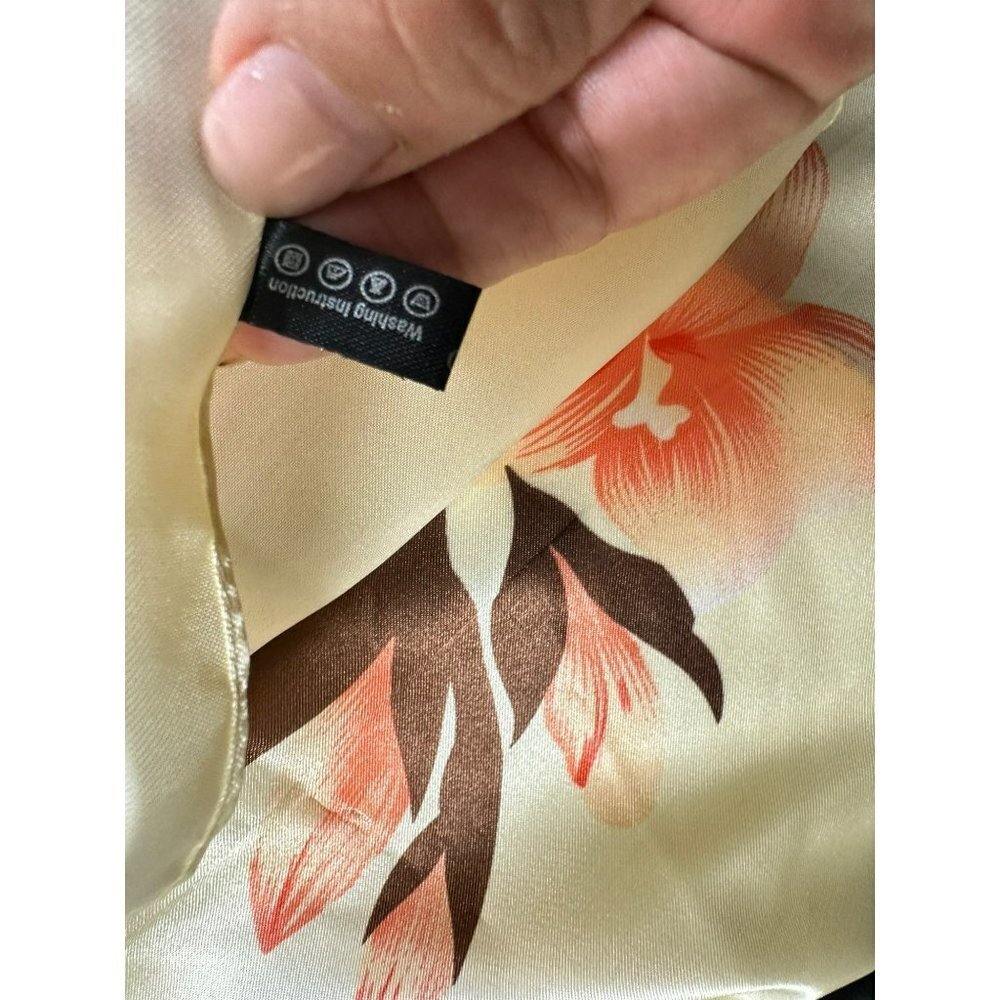 Colorful Floral‎ Beige Blush Brown Printed Fashion Scarve Long Shawl - Picture 10 of 14